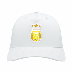 Argentina National Team 1863FC Mono Badge High Point Adjustable Hat White - FIFA World CUP