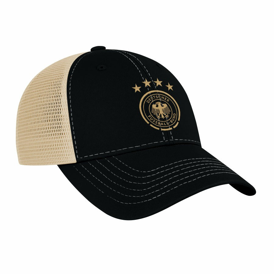Germany National Team 1863FC Color Badge Offroad Adjustable Trucker Hat Black - FIFA World CUP