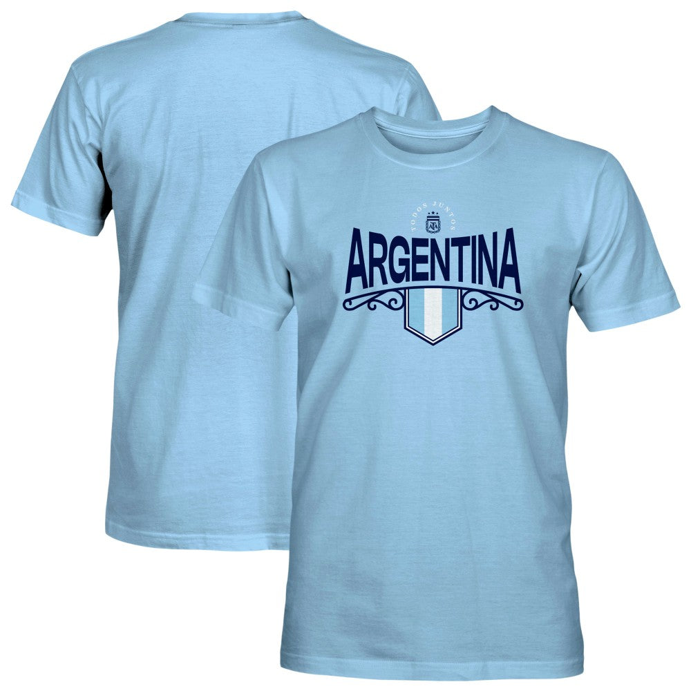 Argentina National Team 1863FC Pennant T-Shirt Light Blue - FIFA World CUP