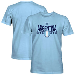 Argentina National Team 1863FC Pennant T-Shirt Light Blue - FIFA World CUP