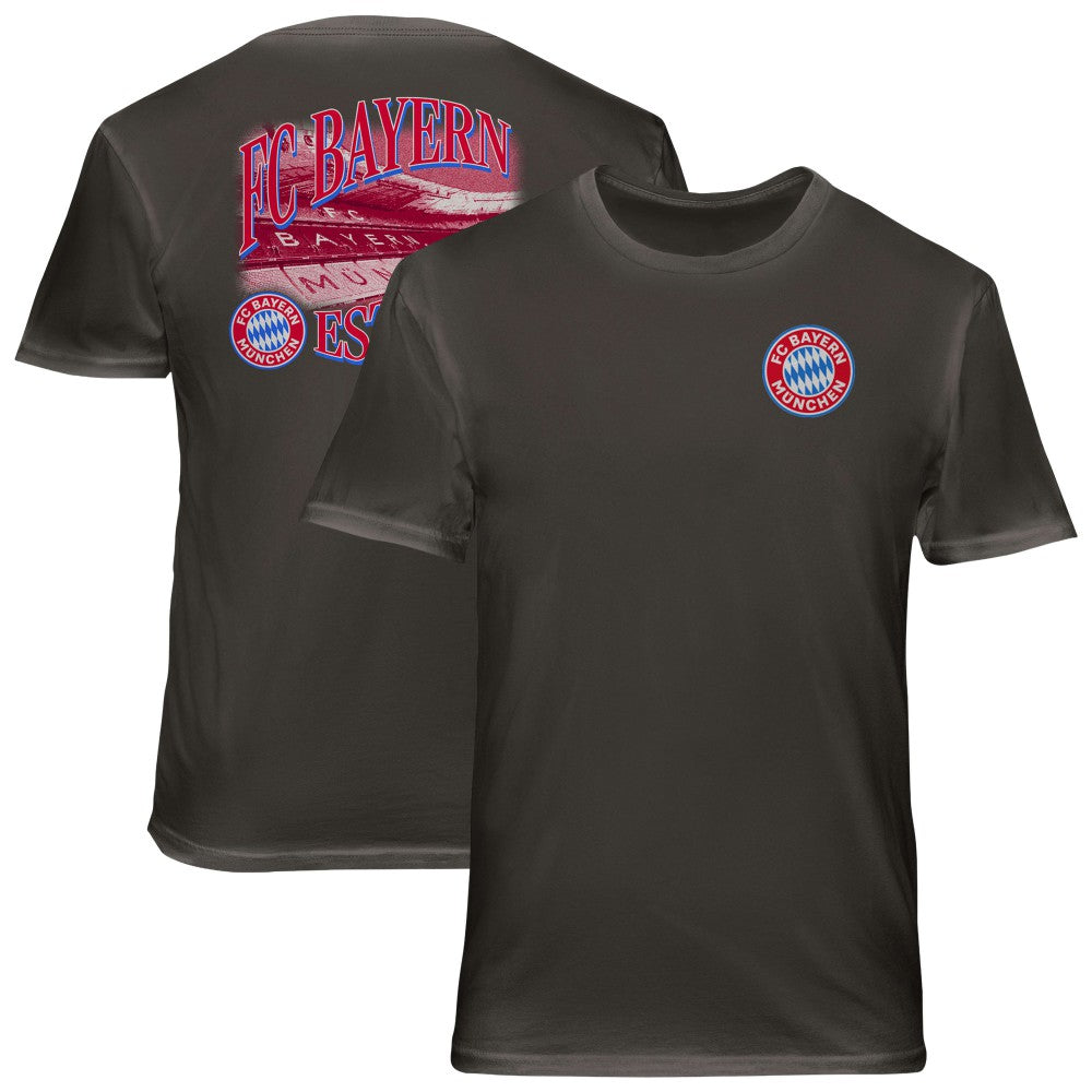 Bayern Munich 1863FC Duo-Tone Stadium Soft Wash T-Shirt Heather Gray - FIFA World CUP