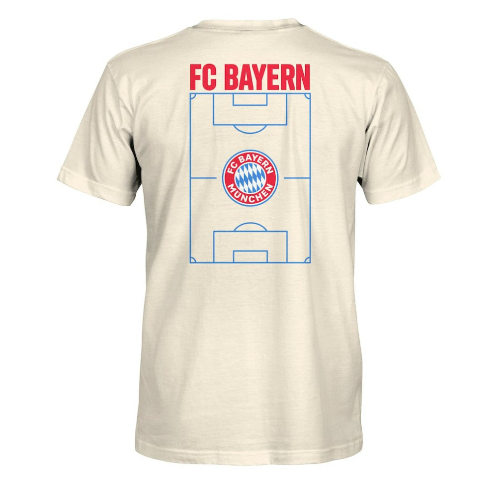 Bayern Munich 1863FC Duo-Tone Stadium Soft Wash T-Shirt Cream - FIFA World CUP