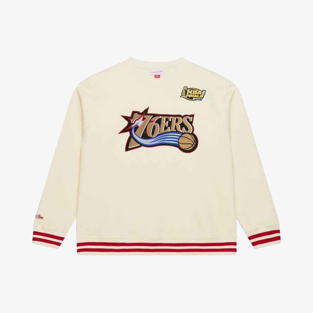 Philadelphia 76ers Hardwood Classics 76 Originals Collection Sweatshirt Cream - NBA