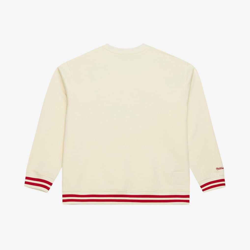 Philadelphia 76ers Hardwood Classics 76 Originals Collection Sweatshirt Cream - NBA
