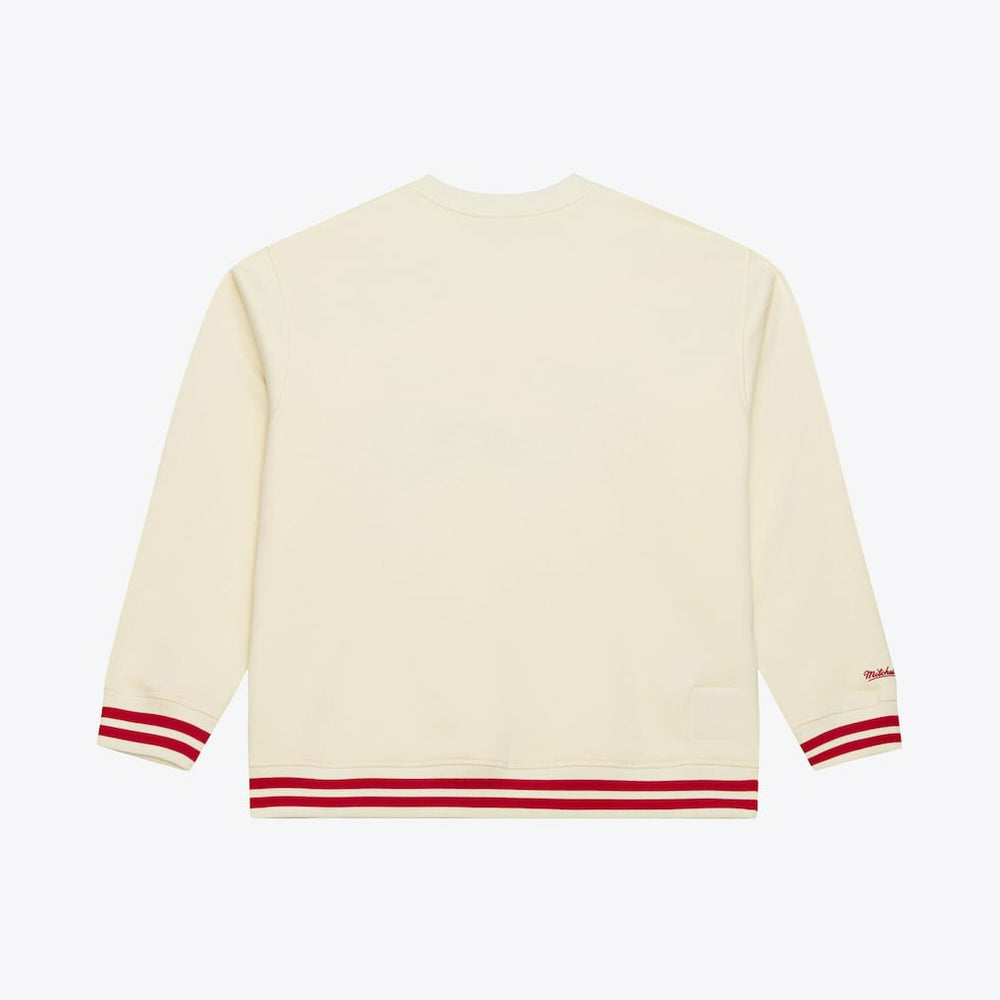 Philadelphia 76ers Hardwood Classics 76 Originals Collection Sweatshirt Cream - NBA