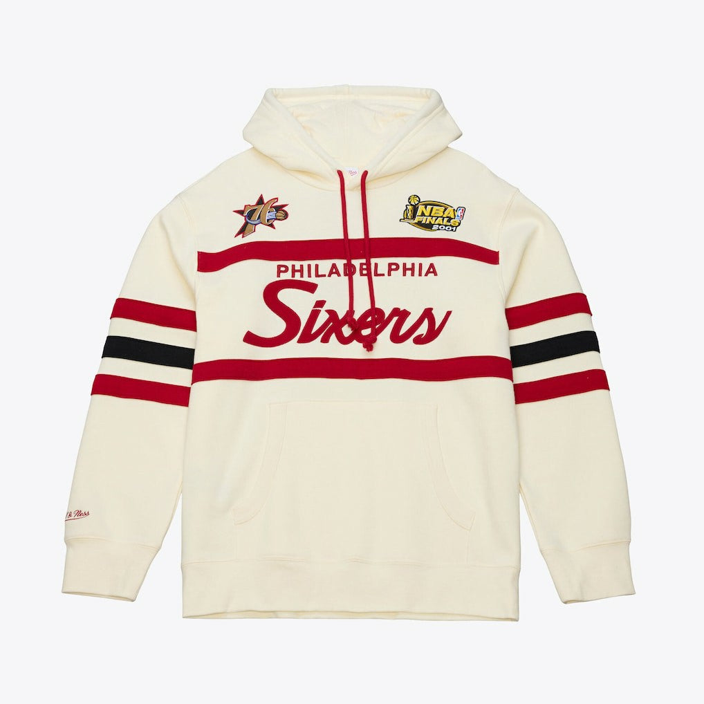 Philadelphia 76ers Hardwood Classics 76 Originals Collection Head Coach Hoodie Cream - NBA