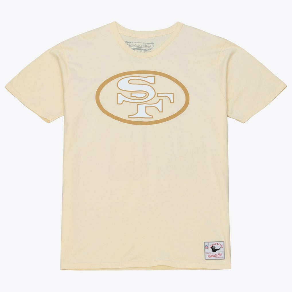 Jerry Rice San Francisco 49ers Sandman Name & Number T-Shirt Cream | Mitchell & Ness