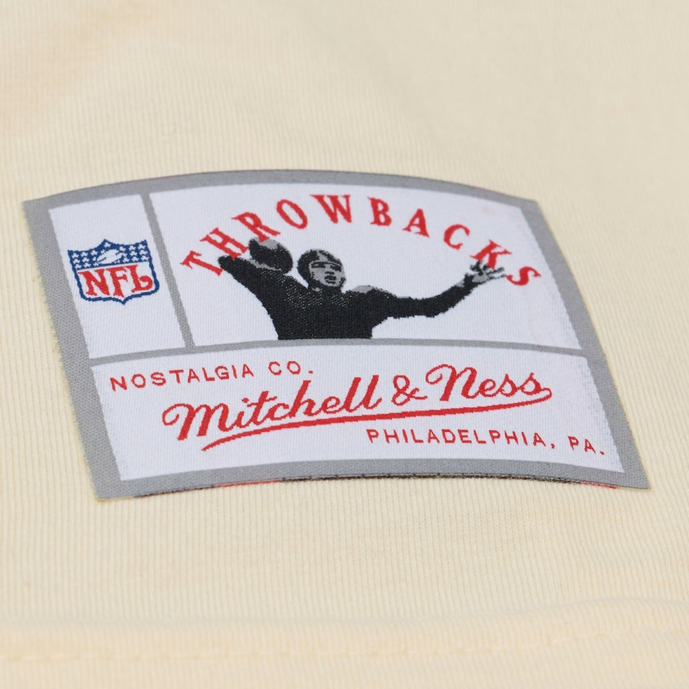 Randy Moss Minnesota Vikings Sandman Name & Number T-Shirt Cream | Mitchell & Ness