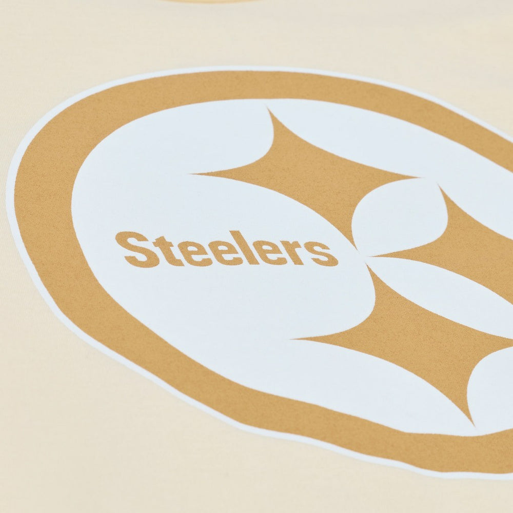 Troy Polamalu Pittsburgh Steelers Sandman Name & Number T-Shirt Cream | Mitchell & Ness