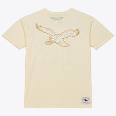 Randall Cunningham Philadelphia Eagles Sandman Name & Number T-Shirt Cream | Mitchell & Ness