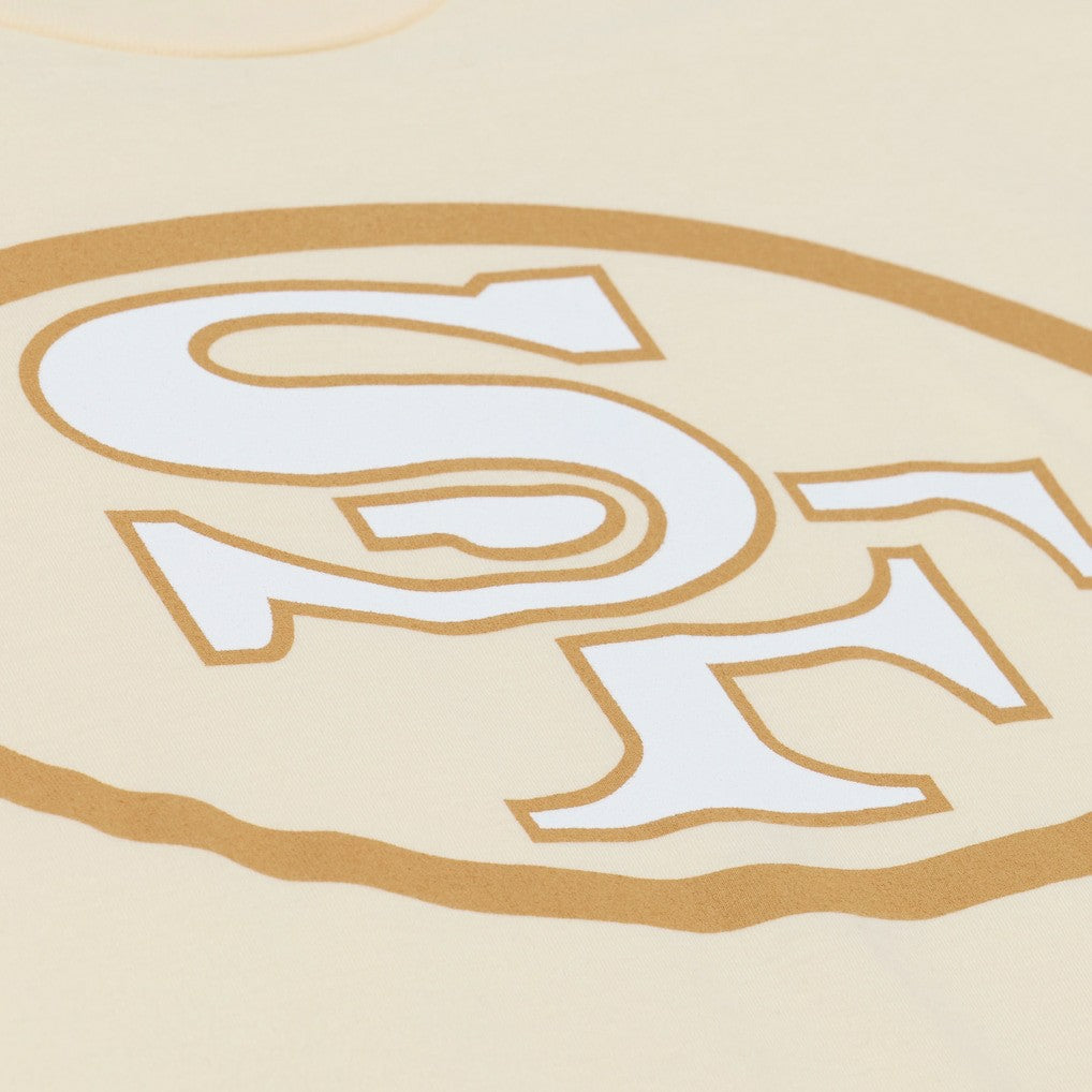 Joe Montana San Francisco 49ers Sandman Name & Number T-Shirt Cream | Mitchell & Ness