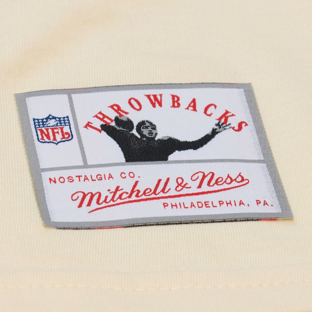 Joe Montana San Francisco 49ers Sandman Name & Number T-Shirt Cream | Mitchell & Ness