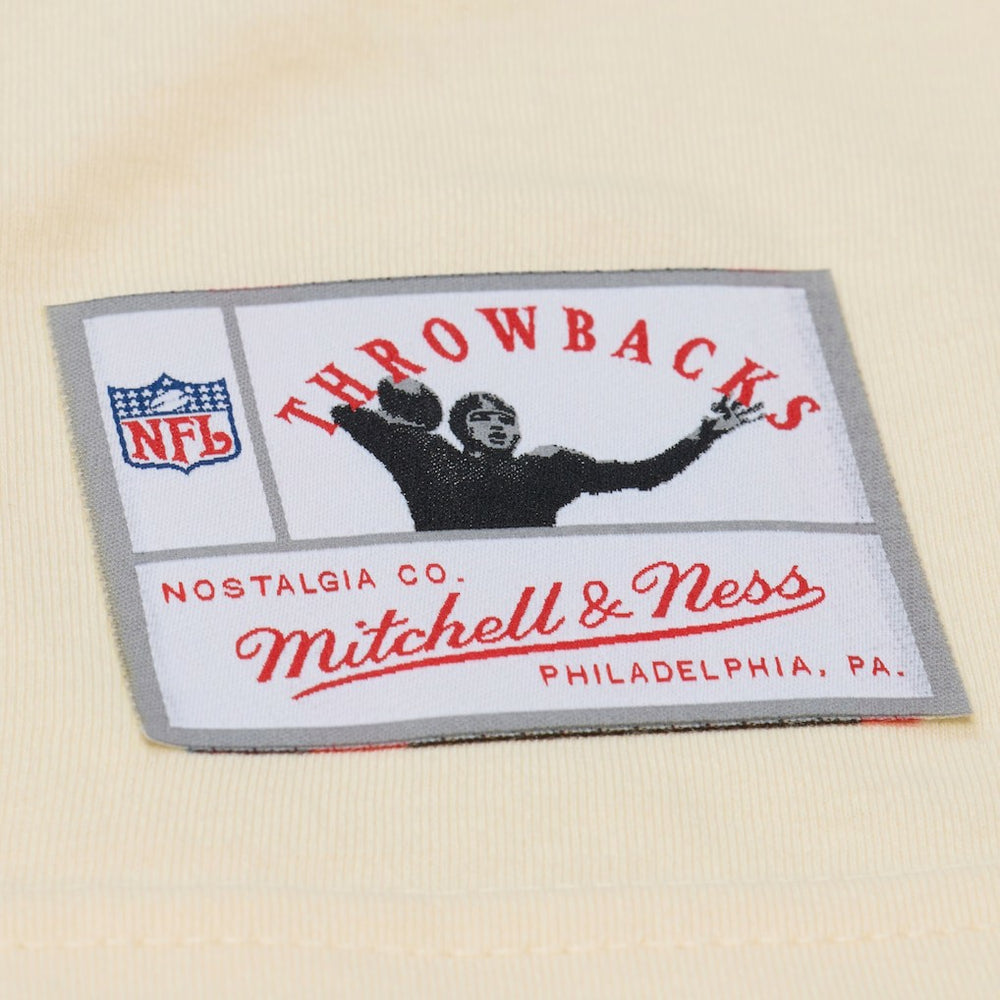 Ray Lewis Baltimore Ravens Sandman Name & Number T-Shirt Cream | Mitchell & Ness