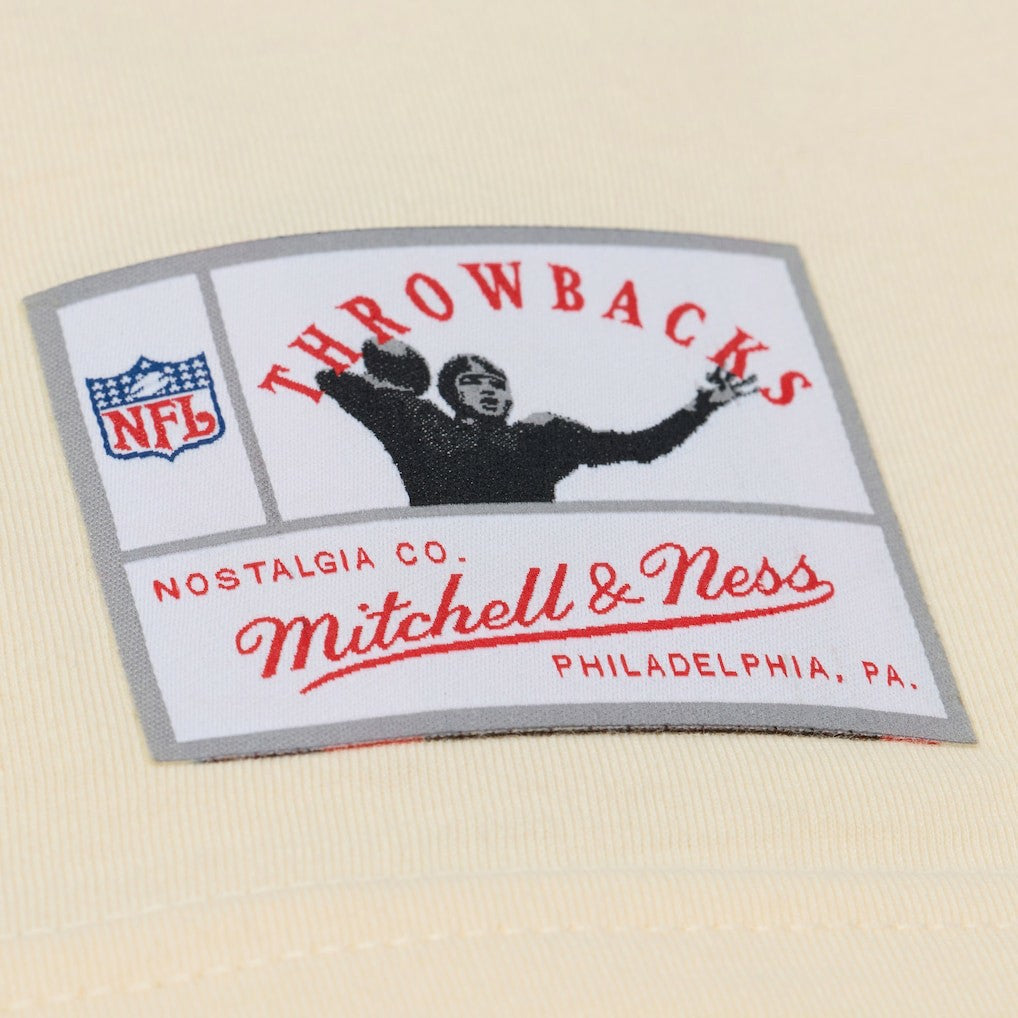 Walter Payton Chicago Bears Sandman Name & Number T-Shirt Cream | Mitchell & Ness