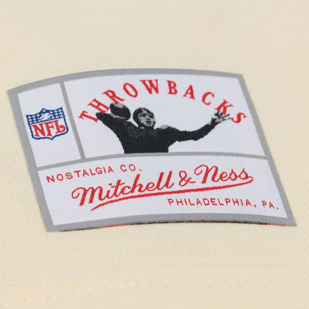 Walter Payton Chicago Bears Sandman Name & Number T-Shirt Cream | Mitchell & Ness