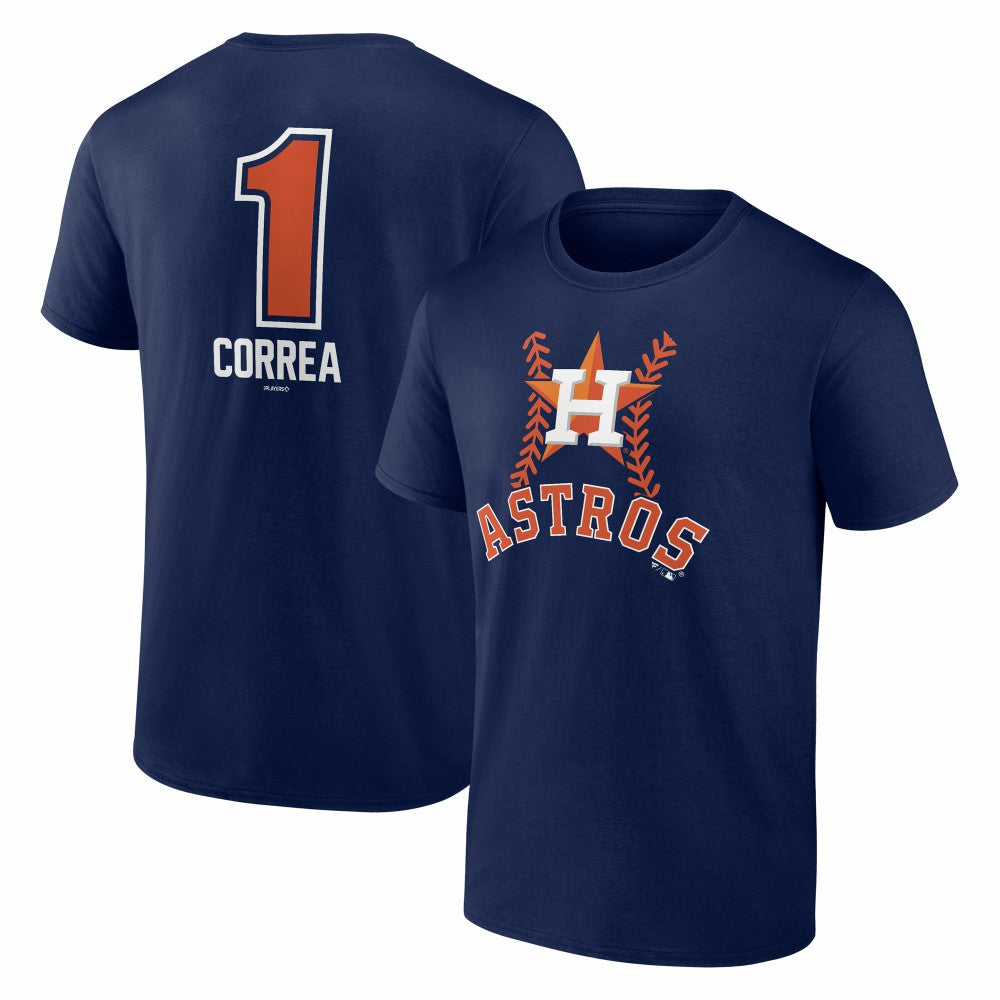 Carlos Correa Houston Astros Fastball Player Name & Number T-Shirt - MLB
