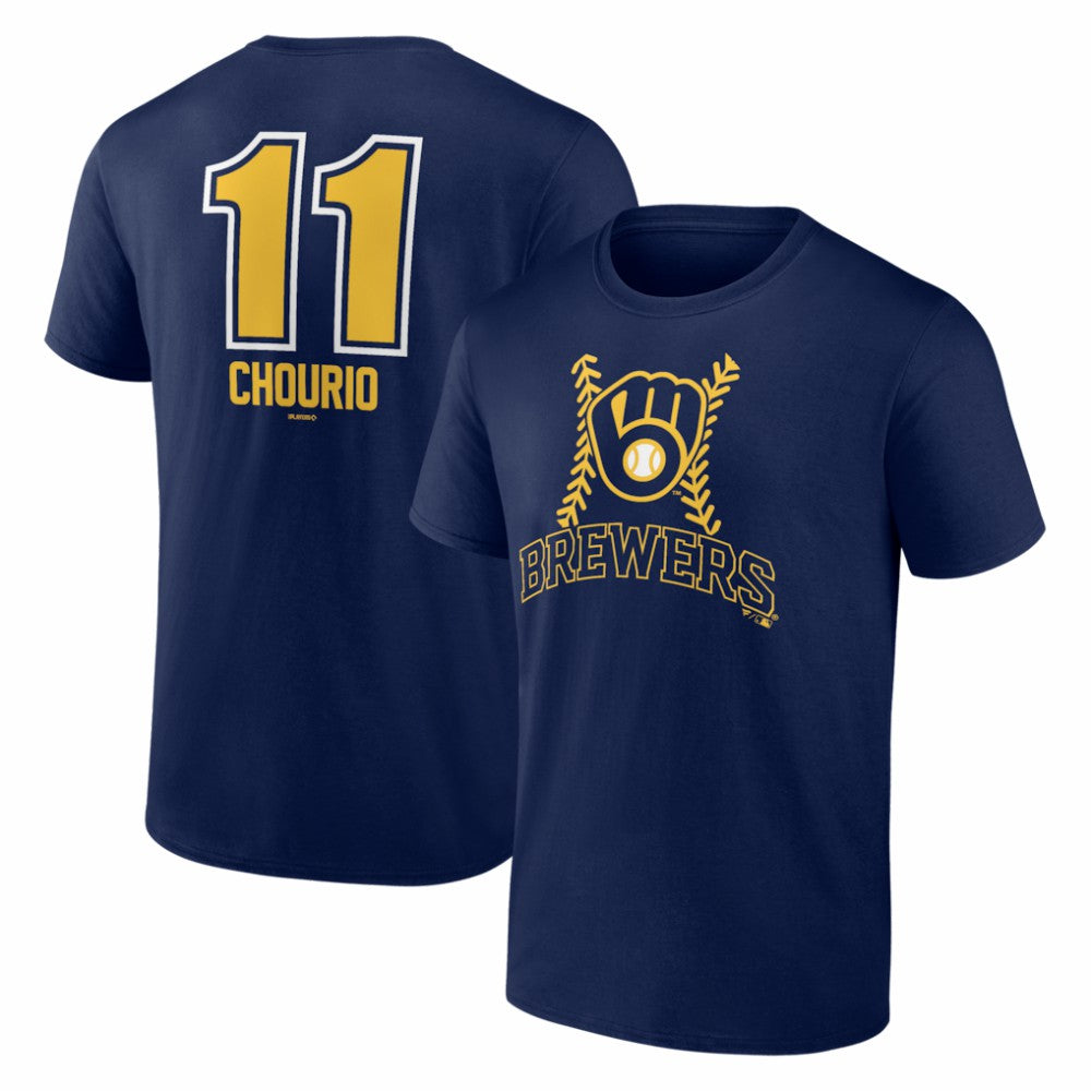Jackson Chourio Milwaukee Brewers Fastball Player Name & Number T-Shirt - MLB