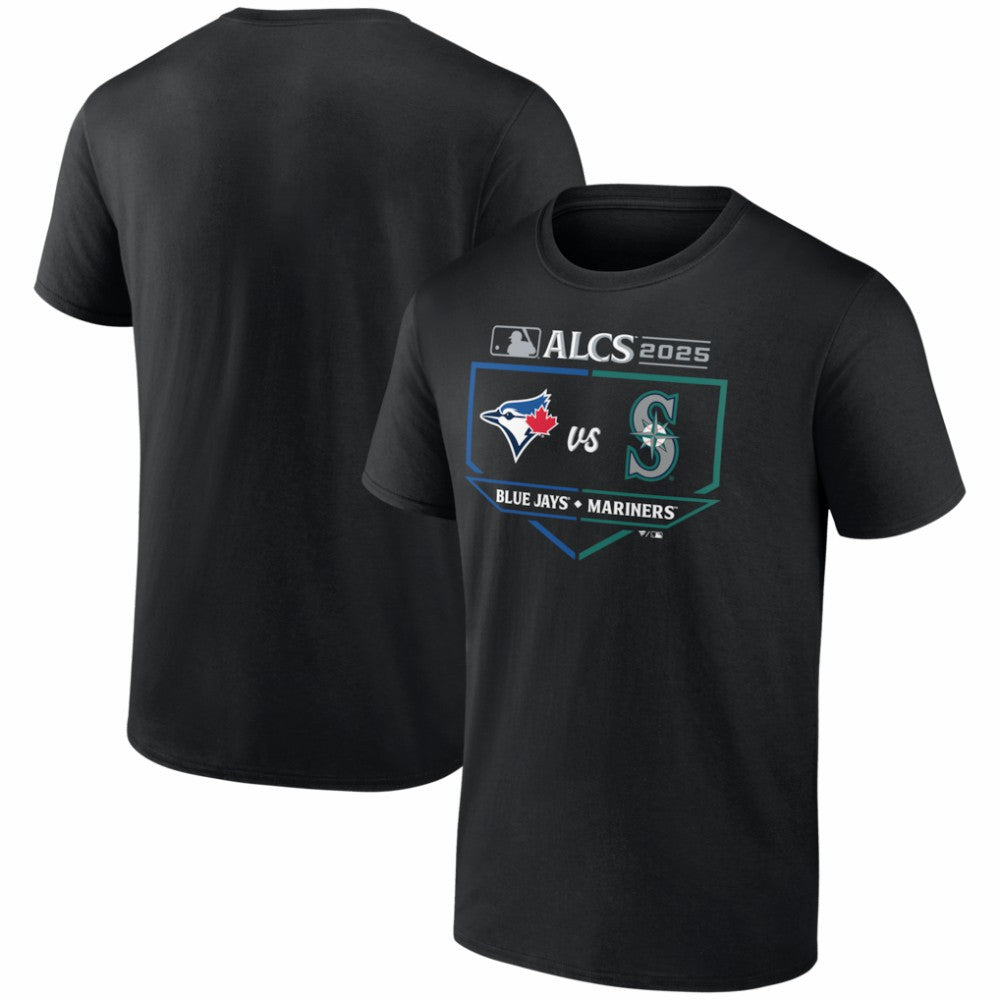 Toronto Blue Jays vs. Seattle Mariners 2025 American League Championship Series Matchup Batter's Box T-Shirt - MLB