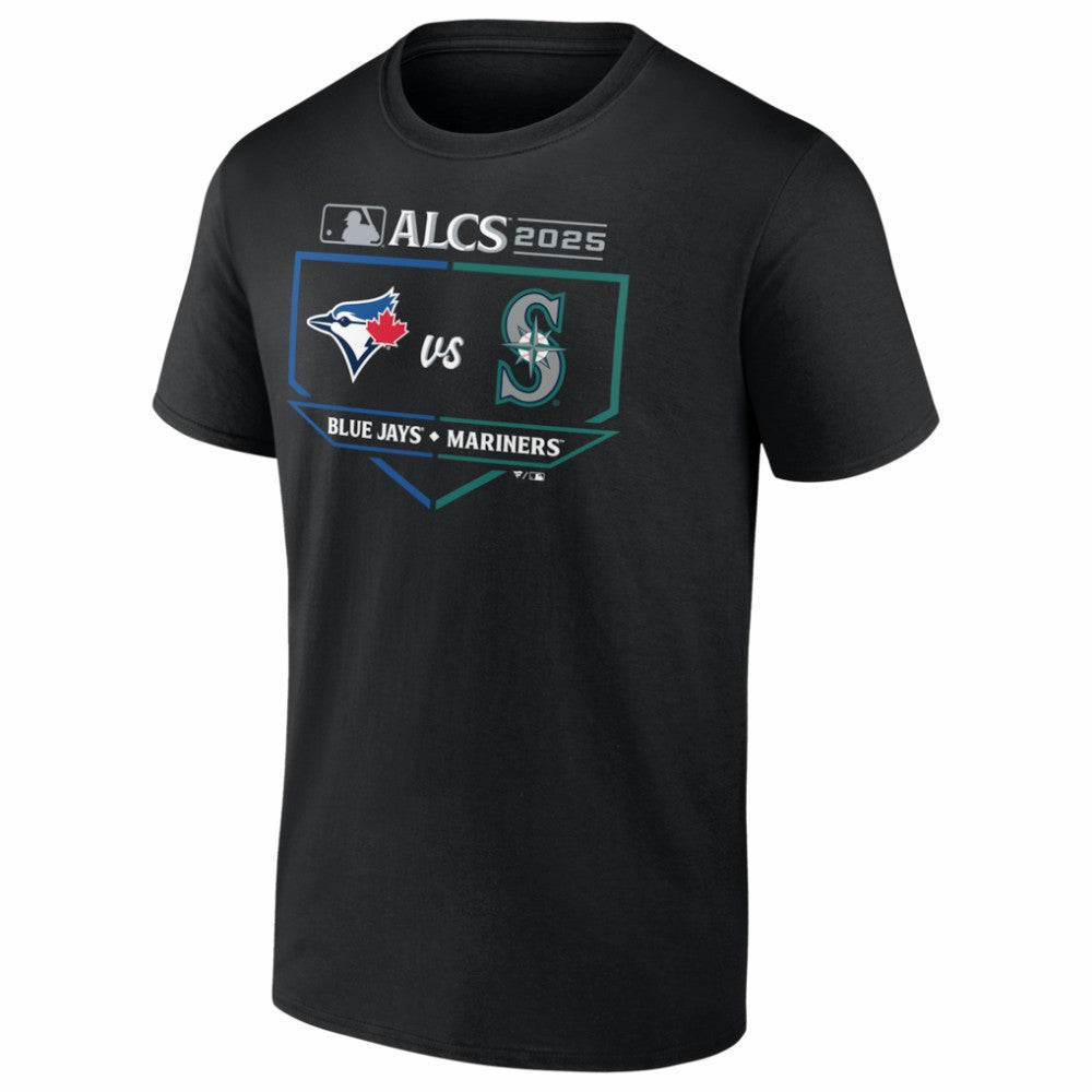 Toronto Blue Jays vs. Seattle Mariners 2025 American League Championship Series Matchup Batter's Box T-Shirt - MLB