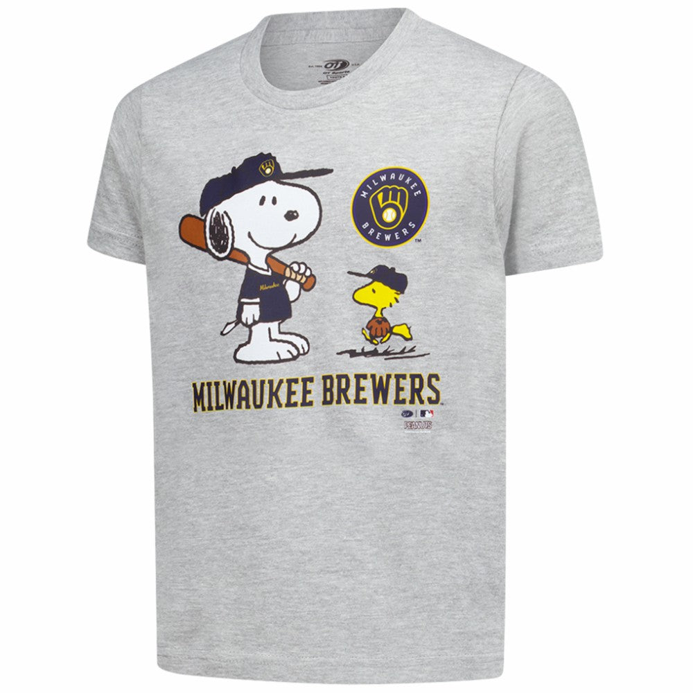 Milwaukee Brewers Youth Peanuts Snoopy T-Shirt - MLB