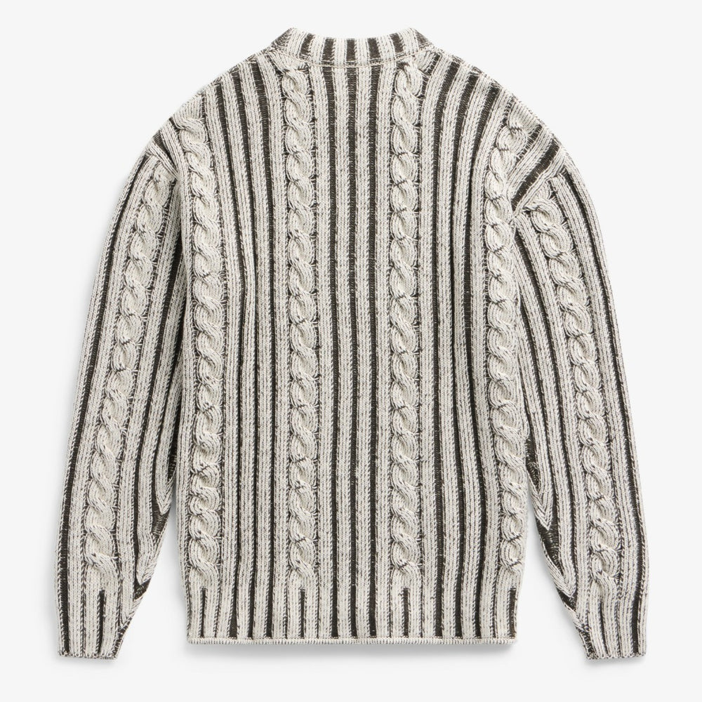Detroit Lions Off Season x NFL Unisex Cable Knit Sweater Cream/Gray | NFL