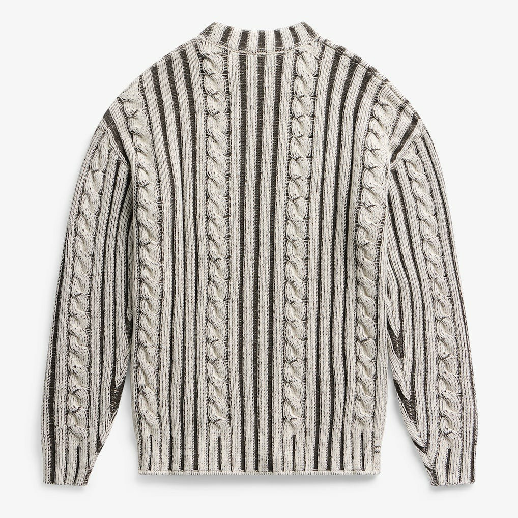 Buffalo Bills Off Season x NFL Unisex Cable Knit Sweater Cream/Gray | NFL