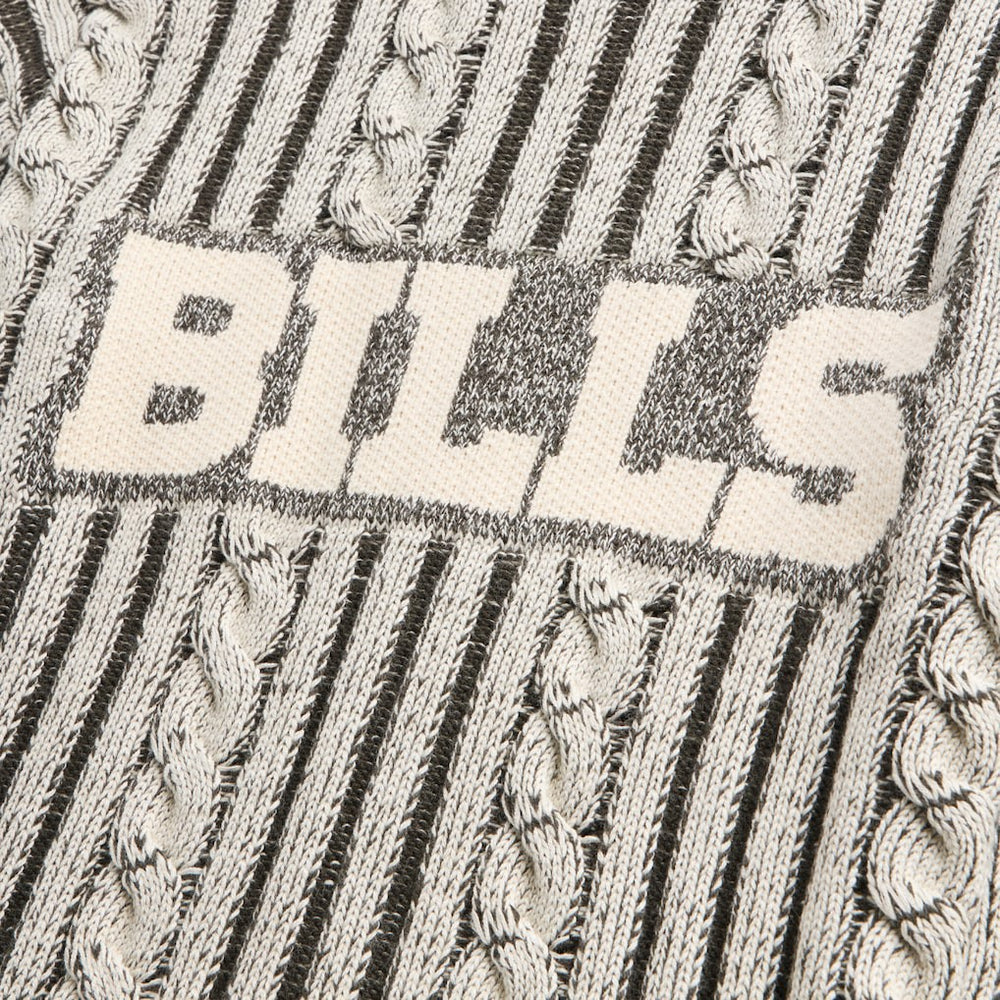 Buffalo Bills Off Season x NFL Unisex Cable Knit Sweater Cream/Gray | NFL