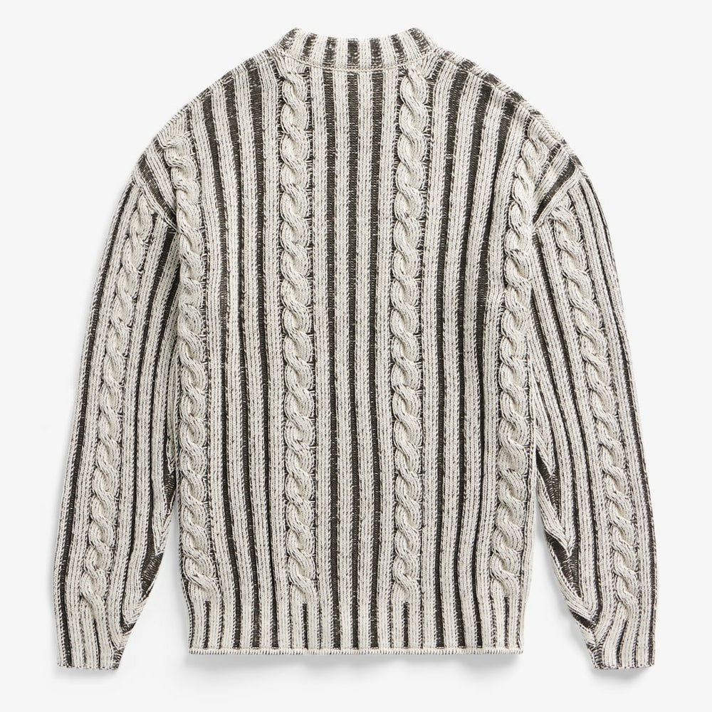 San Francisco 49ers Off Season x NFL Unisex Cable Knit Sweater Cream/Gray | NFL