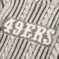 San Francisco 49ers Off Season x NFL Unisex Cable Knit Sweater Cream/Gray | NFL