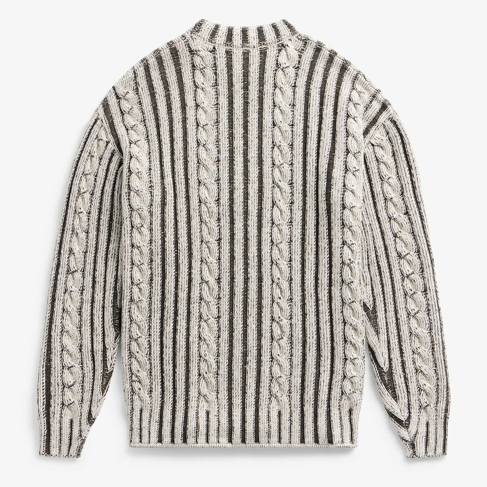 Kansas City Chiefs Off Season x NFL Unisex Cable Knit Sweater Cream/Gray | NFL