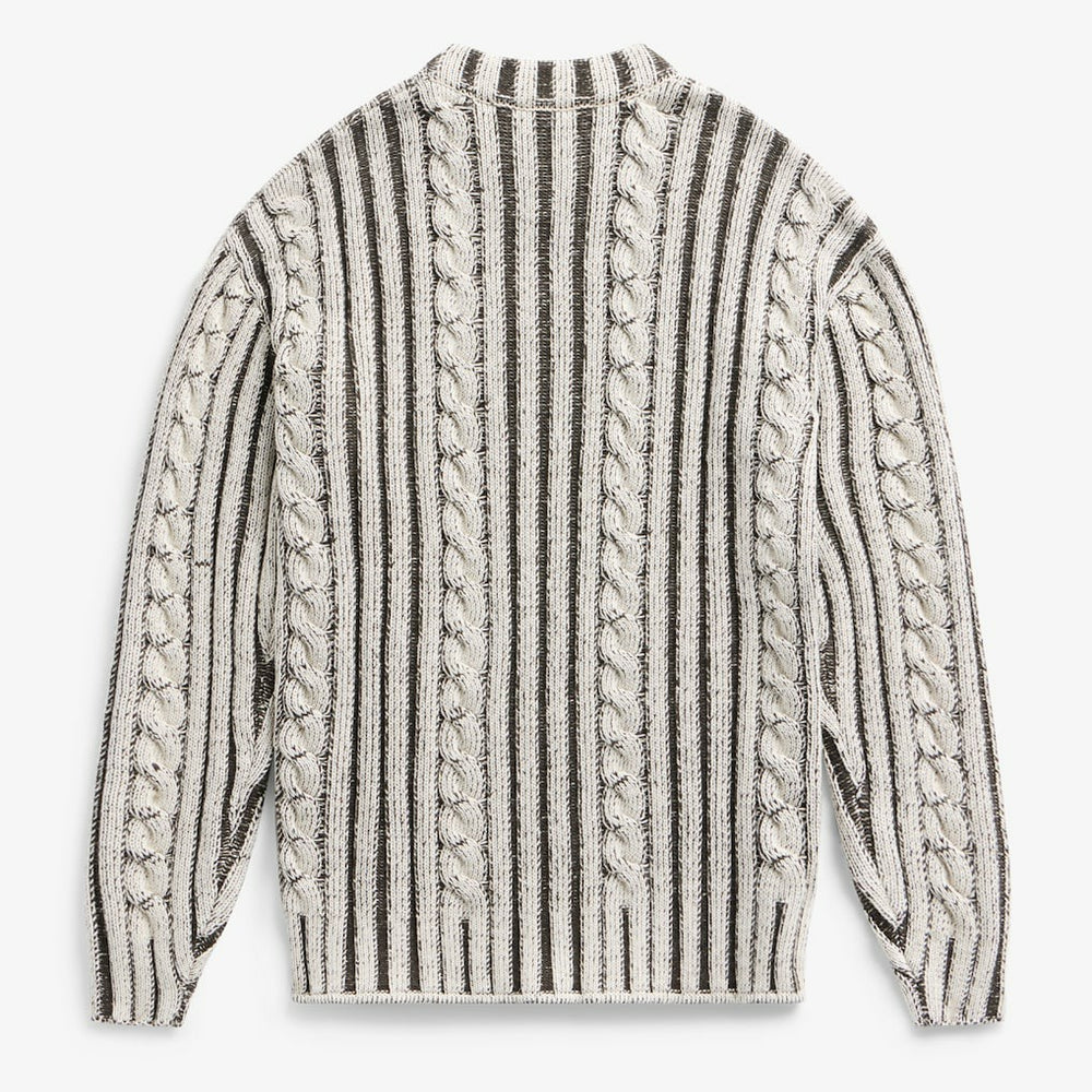 Philadelphia Eagles Off Season x NFL Unisex Cable Knit Sweater Cream/Gray | NFL