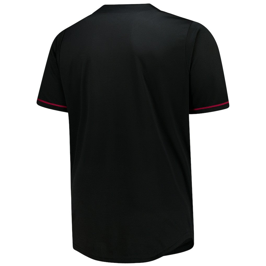 Cleveland Cavaliers Big & Tall Pop Full-Button Jersey Black - NBA