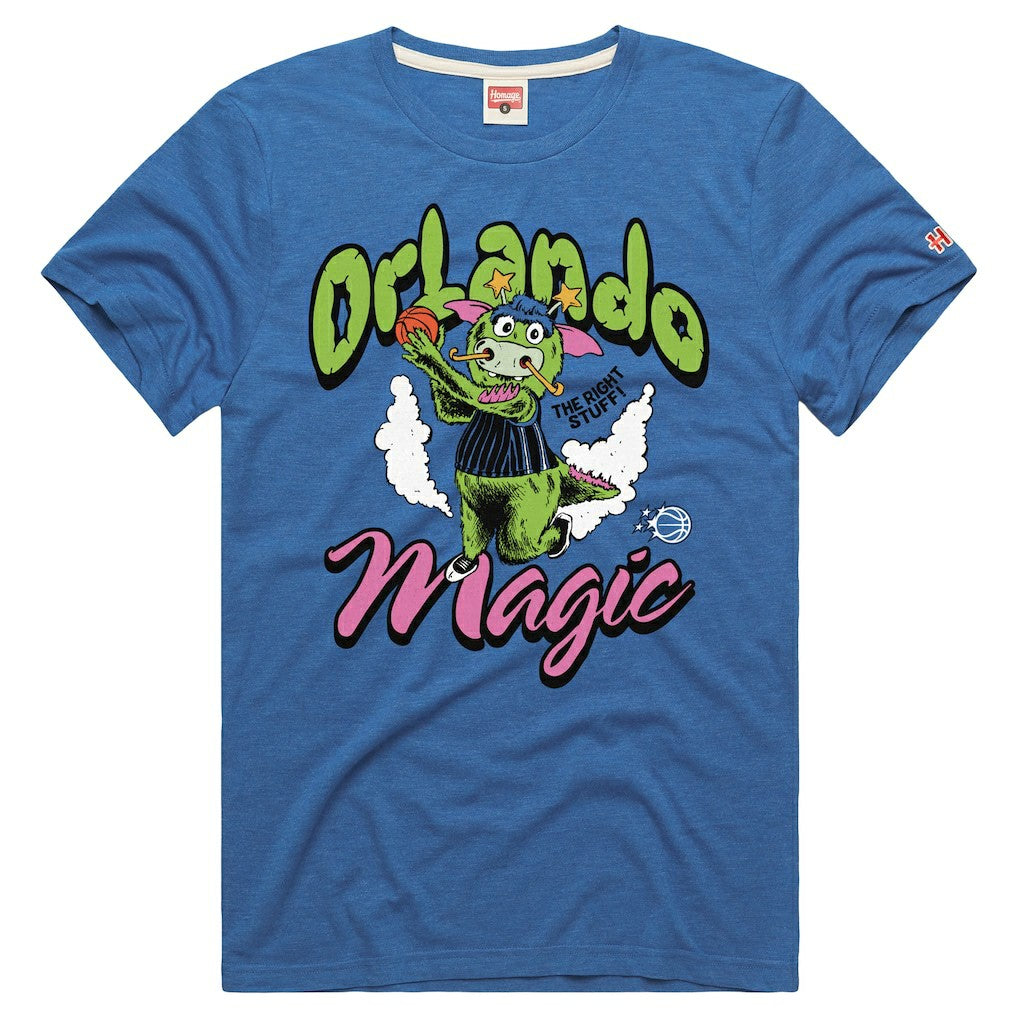 Orlando Magic Homage Unisex The Right Stuff Tri-Blend T-Shirt Royal - NBA