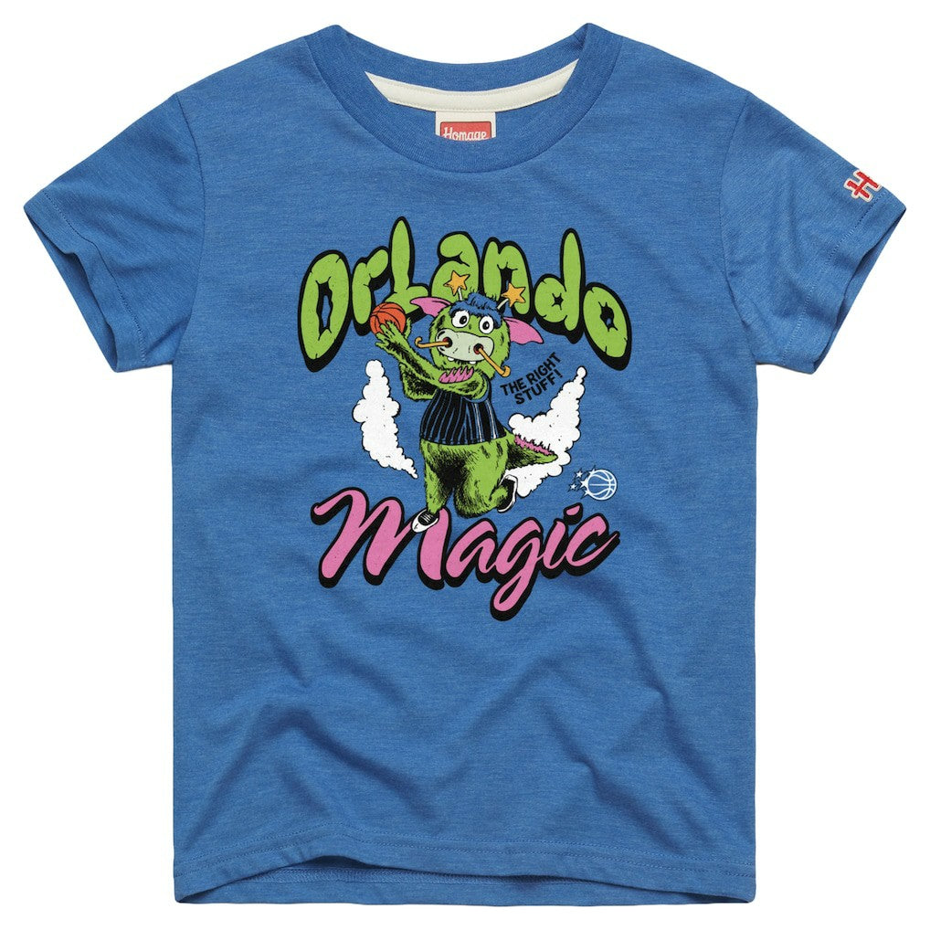 Orlando Magic Homage Youth The Right Stuff Tri-Blend T-Shirt Blue - NBA