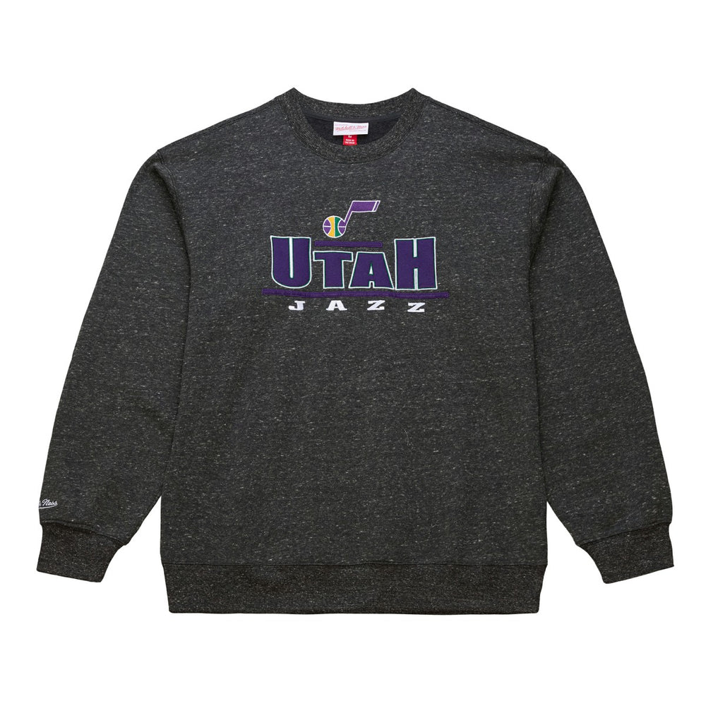Utah Jazz Throw It Back Fleece Sweatshirt Black - NBA