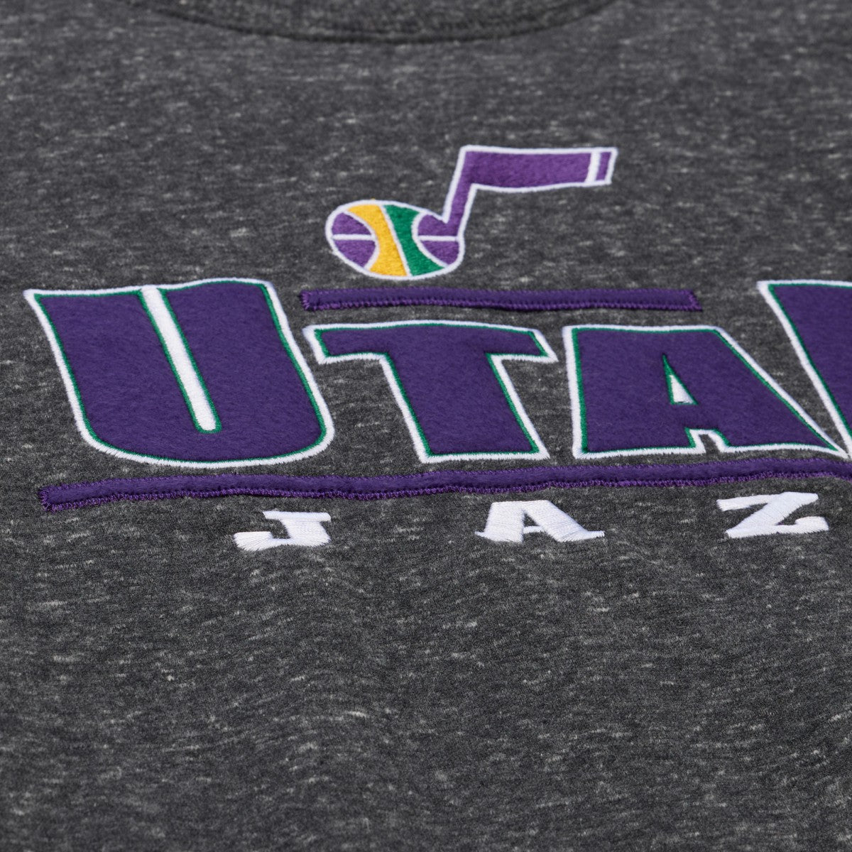 Utah Jazz Throw It Back Fleece Sweatshirt Black - NBA