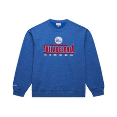 Philadelphia 76ers Throw It Back Fleece Sweatshirt Royal - NBA