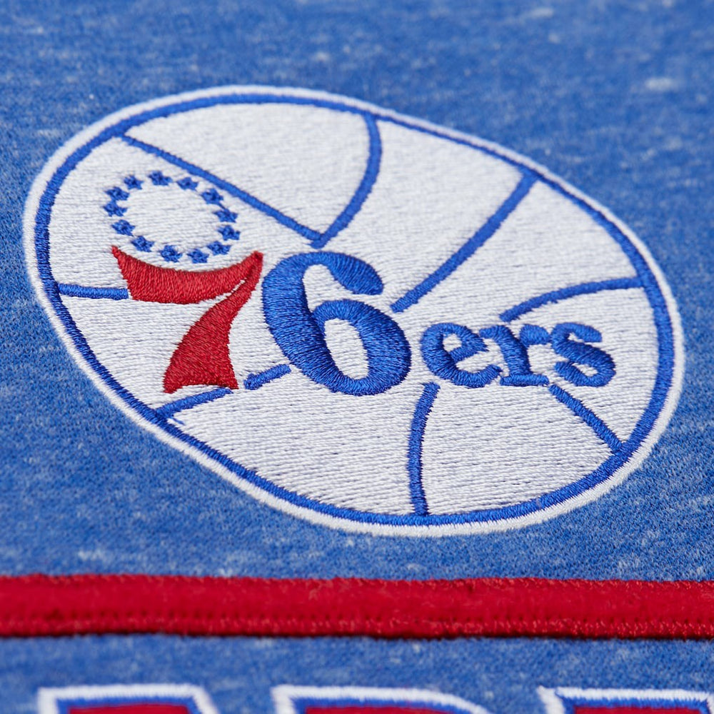 Philadelphia 76ers Throw It Back Fleece Sweatshirt Royal - NBA
