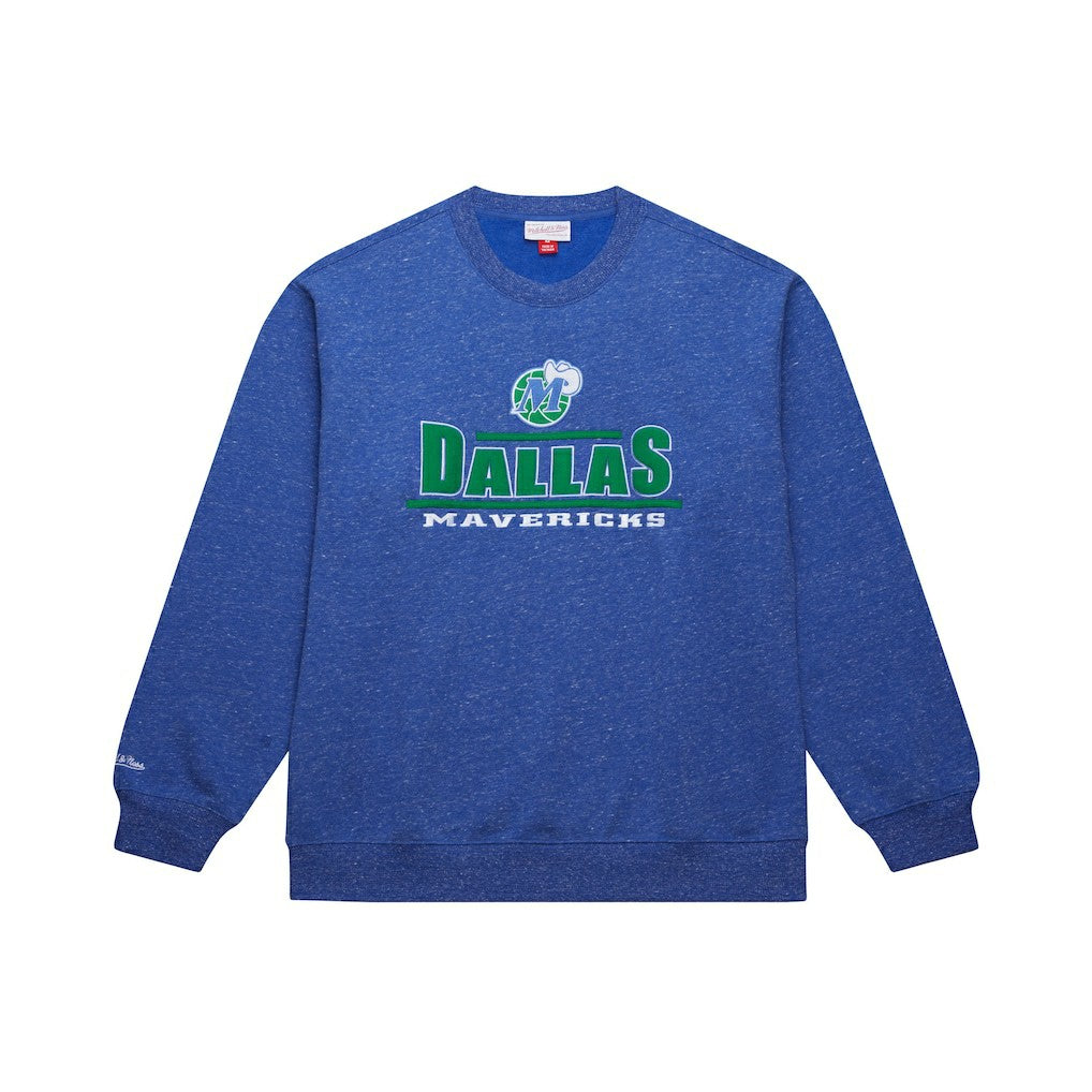 Dallas Mavericks Throw It Back Fleece Sweatshirt Navy - NBA