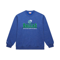 Dallas Mavericks Throw It Back Fleece Sweatshirt Navy - NBA