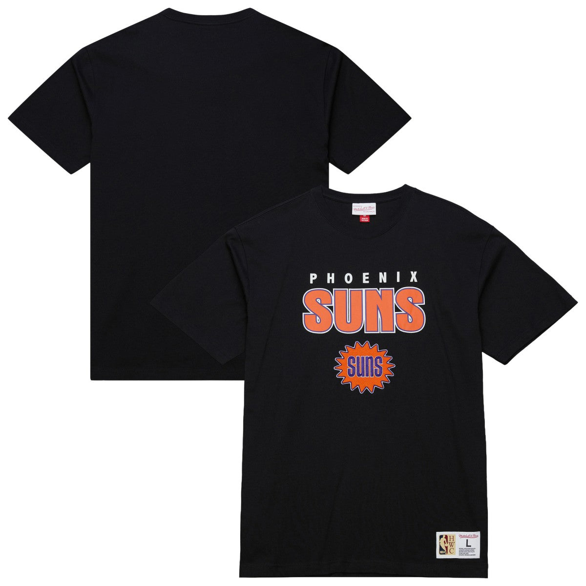 Phoenix Suns Hardwood Classics Throw It Back Premium T-Shirt Black - NBA
