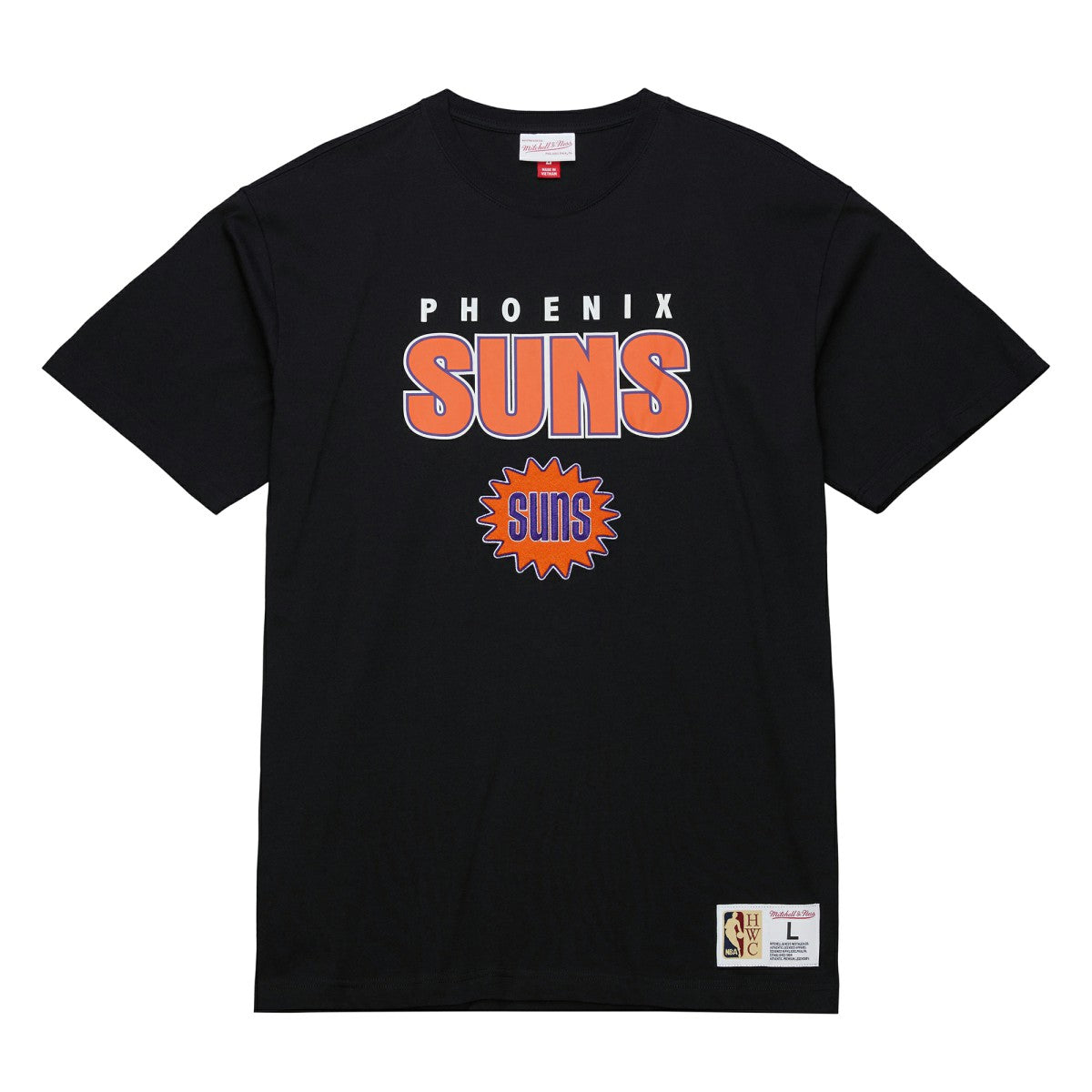 Phoenix Suns Hardwood Classics Throw It Back Premium T-Shirt Black - NBA