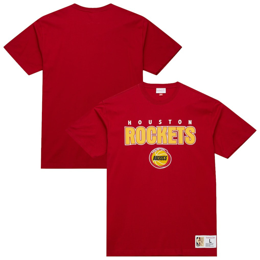 Houston Rockets Hardwood Classics Throw It Back Premium T-Shirt Red - NBA