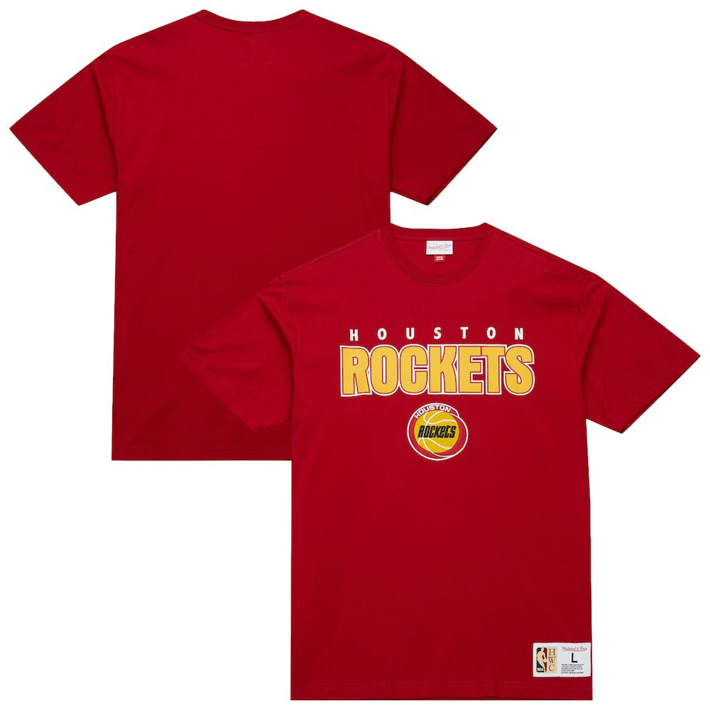Houston Rockets Hardwood Classics Throw It Back Premium T-Shirt Red - NBA