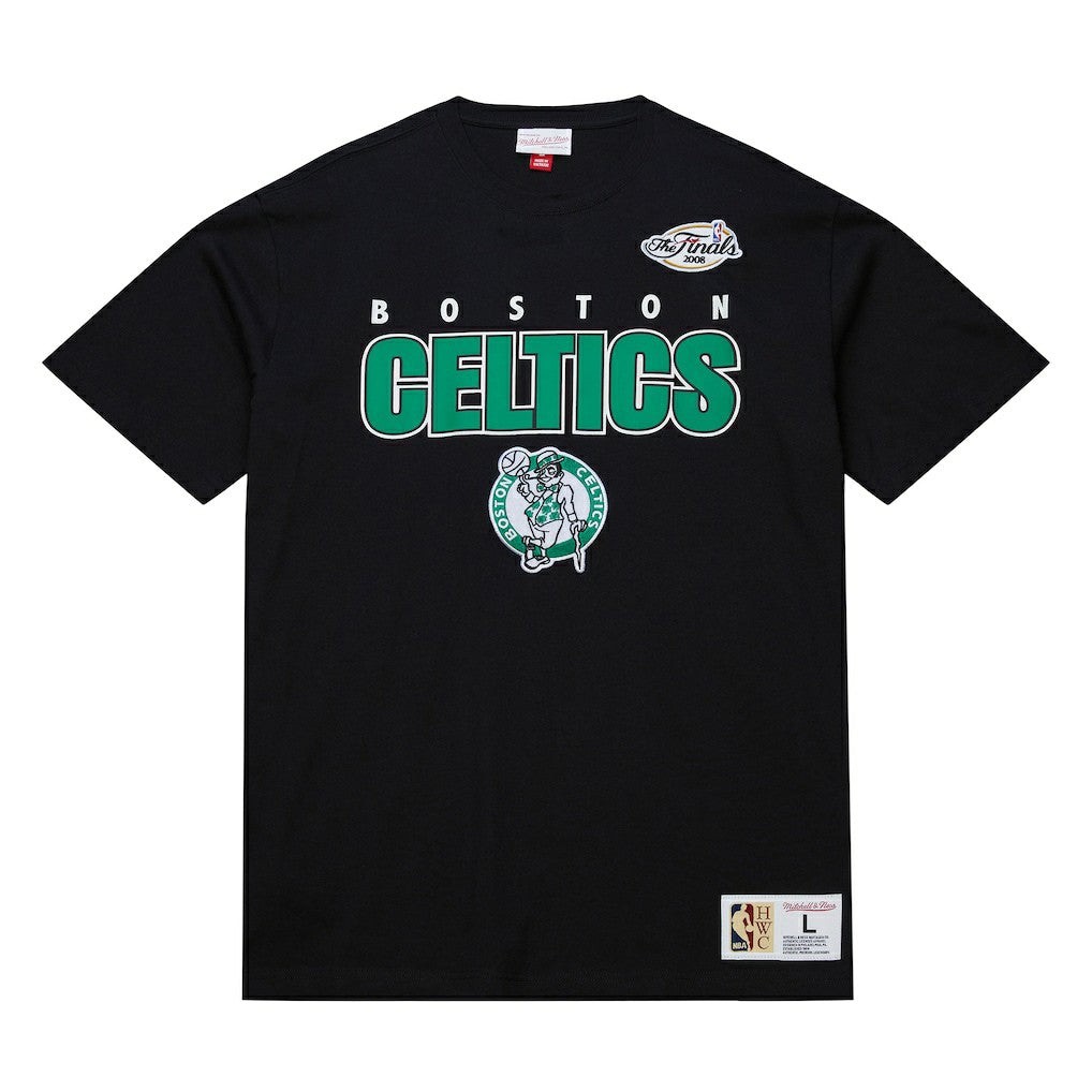 Boston Celtics Hardwood Classics Throw It Back Premium T-Shirt Black - NBA