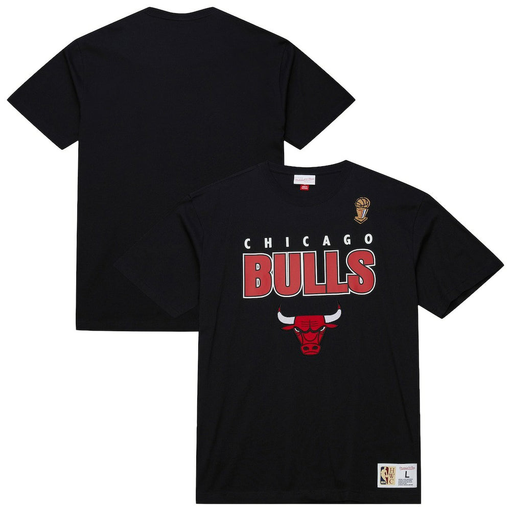 Chicago Bulls Hardwood Classics Throw It Back Premium T-Shirt Black - NBA