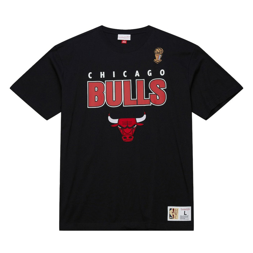 Chicago Bulls Hardwood Classics Throw It Back Premium T-Shirt Black - NBA