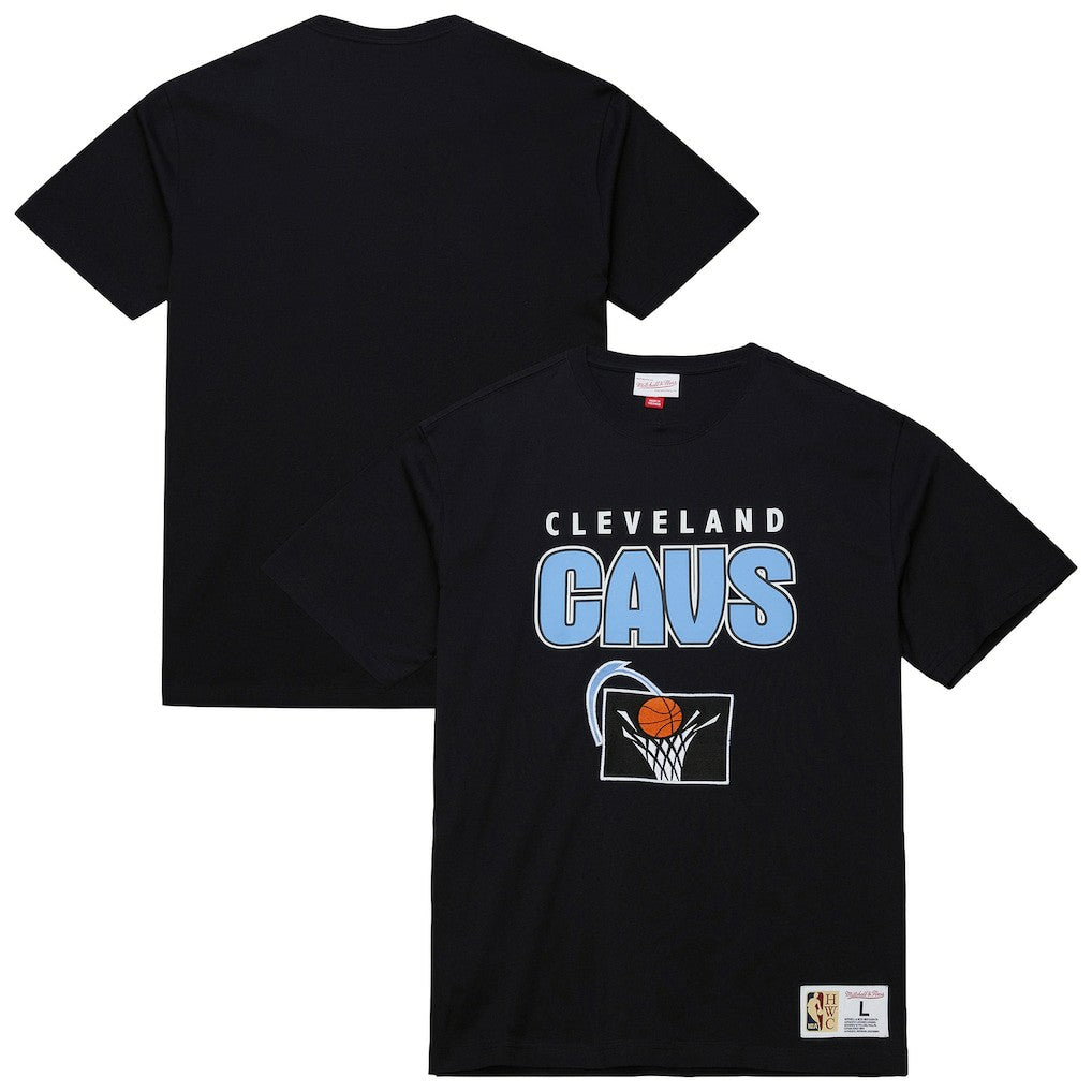 Cleveland Cavaliers Hardwood Classics Throw It Back Premium T-Shirt Black - NBA