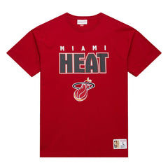 Miami Heat Hardwood Classics Throw It Back Premium T-Shirt Red - NBA