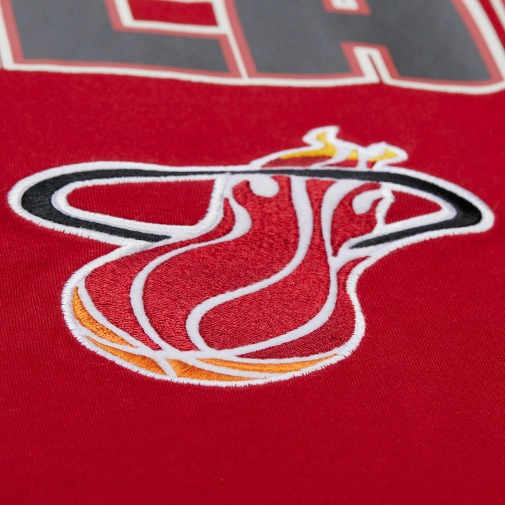 Miami Heat Hardwood Classics Throw It Back Premium T-Shirt Red - NBA